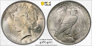 1923 $1 MS65