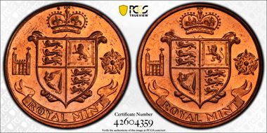 (1957) Trial Royal Mint Ae 18.5mm MS65RD