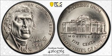 2006-D 5C Monticello MS67FS