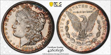 1878 7/8TF $1 Weak MS62