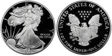 1989-S $1 Silver Eagle PR69DCAM