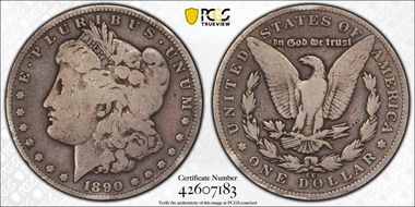1890-CC $1 VG8