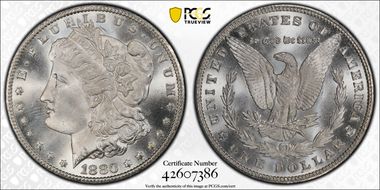 1880-CC $1 8/High 7 MS66