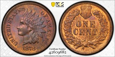 1878 1C MS66RB