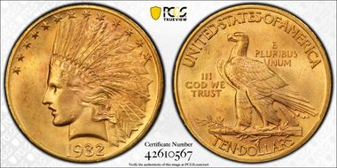 1932 $10 MS64+