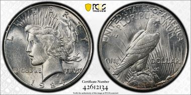 1924-S $1 AU58