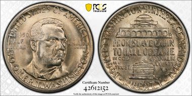 1950-D 50C Booker T. Washington MS66