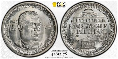 1948-D 50C Booker T. Washington MS66