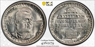 1948-S 50C Booker T. Washington MS66