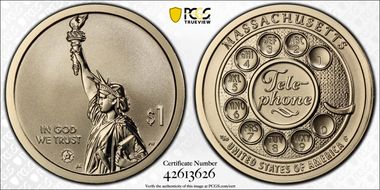 2020-S $1 American Innovation MA Rev PR Telephone PR70