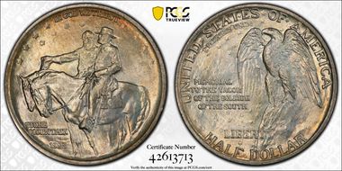1925 50C Stone Mountain MS66