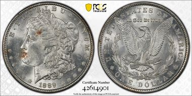 1889 $1 MS62