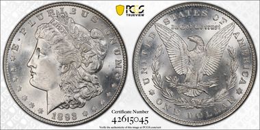 1893 $1 MS64