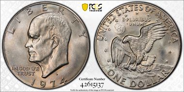1974-D $1 MS65