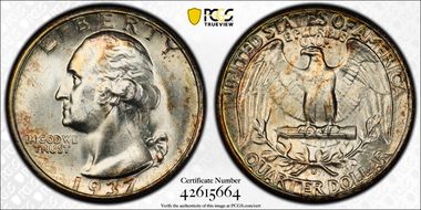 1937-S 25C MS66