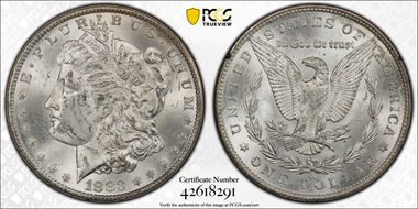 1883-CC $1 GSA Hoard MS62