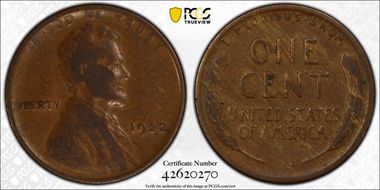 1922 No D 1C Strong Reverse F15BN