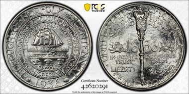 1936 50C Norfolk MS66