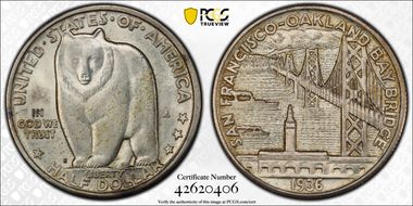 1936-S 50C Bay Bridge MS64