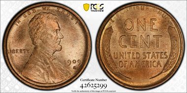 1909-S 1C Lincoln MS66RD
