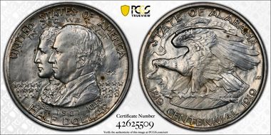 1921 50C Alabama, 2X2 N1