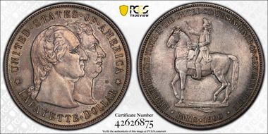1900 $1 Lafayette MS65
