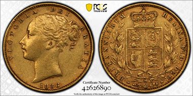 1886-M Sov Shield S-3854A AU53