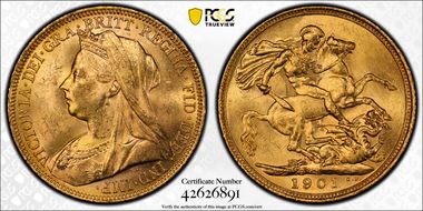 1901-S Sov S-3877 MS63