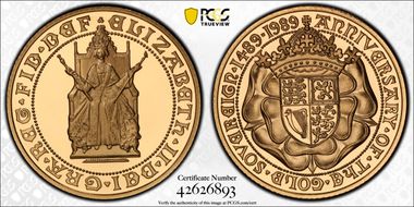 1989 Sov 500th Anniv. Sov S-SC3  Au PR70DCAM