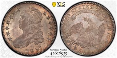 181.7 50C O-103, Punctuated Date MS63