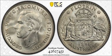 1946(m) Florin MS65