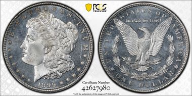 1899 $1 MS65PL
