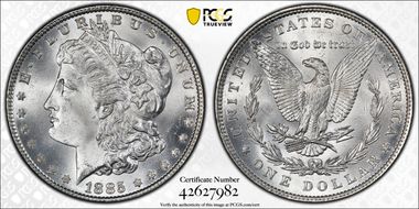 1885 $1 MS66