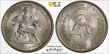 1938 50C New Rochelle MS67