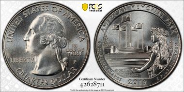 2019-P 25C American Memorial NP MS67