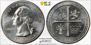 2019-D 25C San Antonio Missions NP MS67+
