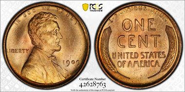 1909 1C Lincoln MS67RD
