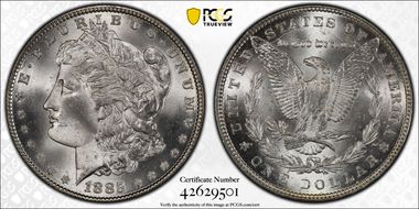 1885 $1 MS66
