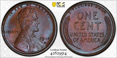 1915-S 1C MS66BN