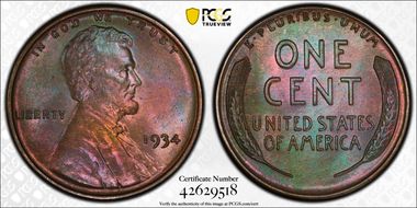 1934 1C MS66BN