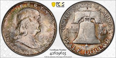 1949-D 50C MS66FBL