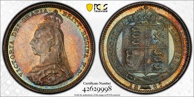 1887 Shil S-3926 Jubilee Head MS65+