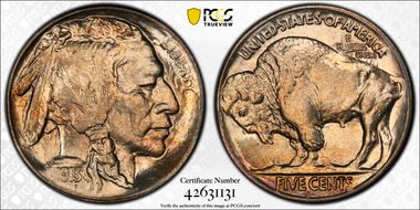 1913-S 5C Type 2 MS66