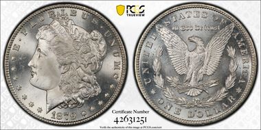 1879-S $1 MS67+