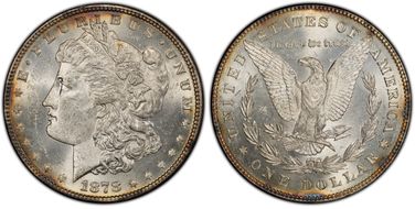 1878 7/8TF $1 VAM 31, Lines Thru Leg MS62