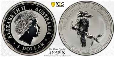 2005 $1 Kookaburra Ag MS69