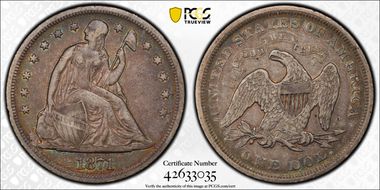 1871 $1 VF30