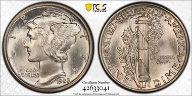 1928 10C MS65FB