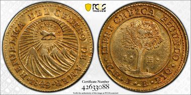 (1849-57) Escudo KM-84 C/M on 1849-CR JB N1