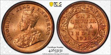 1918(C) 1/4 An SW-8.347 MS65RD